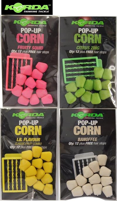 Korda Pop Up Corn IB Yellow Artificial Corn Buoyant Pop Up 10 Pack