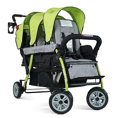 Foundations Trio Sport Triple Tandem Stroller Lime Egypt Ubuy