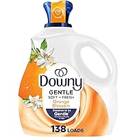 Downy Gentle Soft + Fresh Fabric Softener Liquid, Orange Blossom Scent, 138 loads, 2.76L