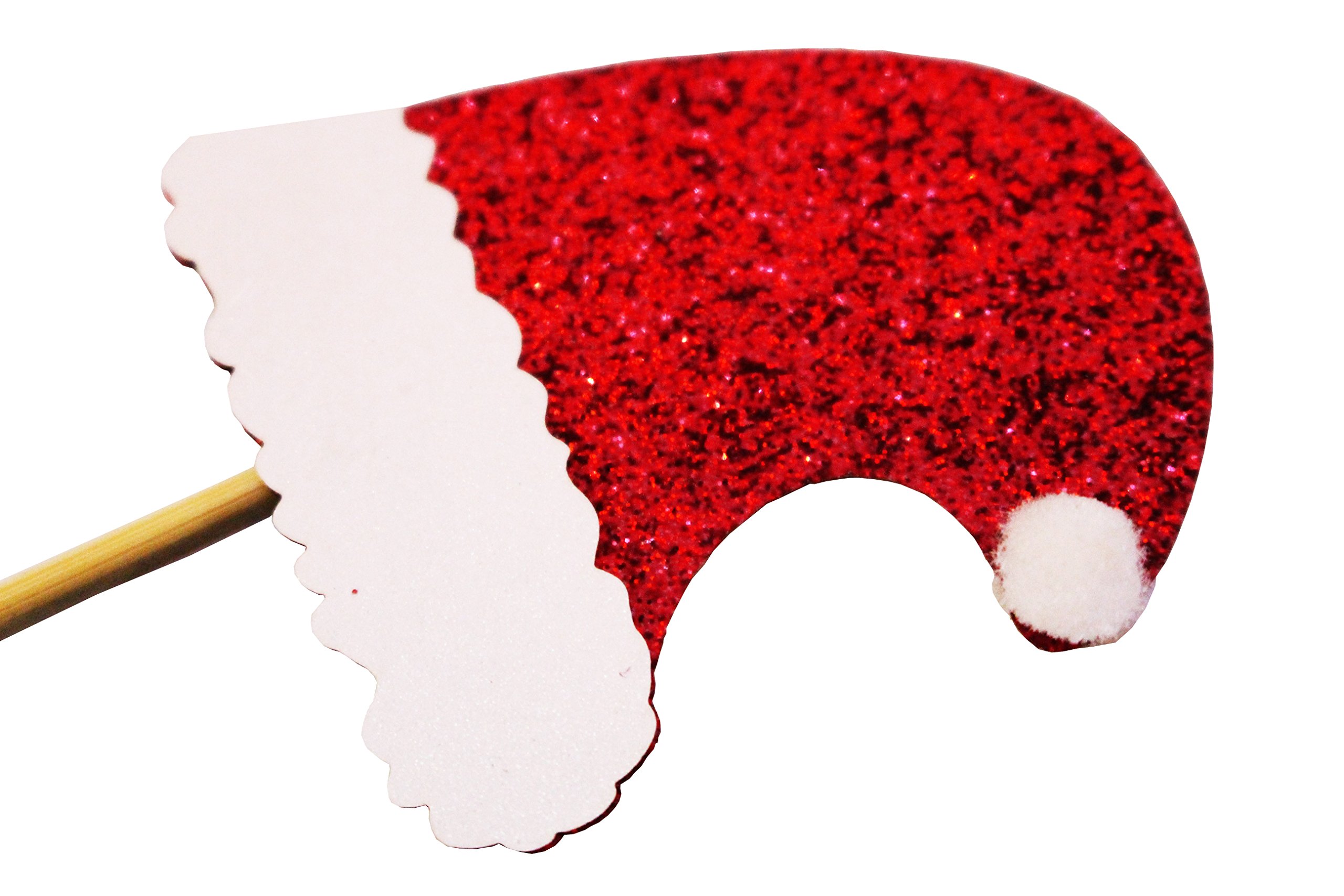 20 Pieces Fantastic Red Christmas Santa Clause Hat Golden