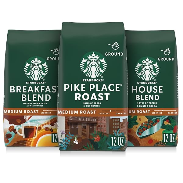 STARBUCKS GROUND COFFEE, MEDIUM ROAST HOT OR ICED...