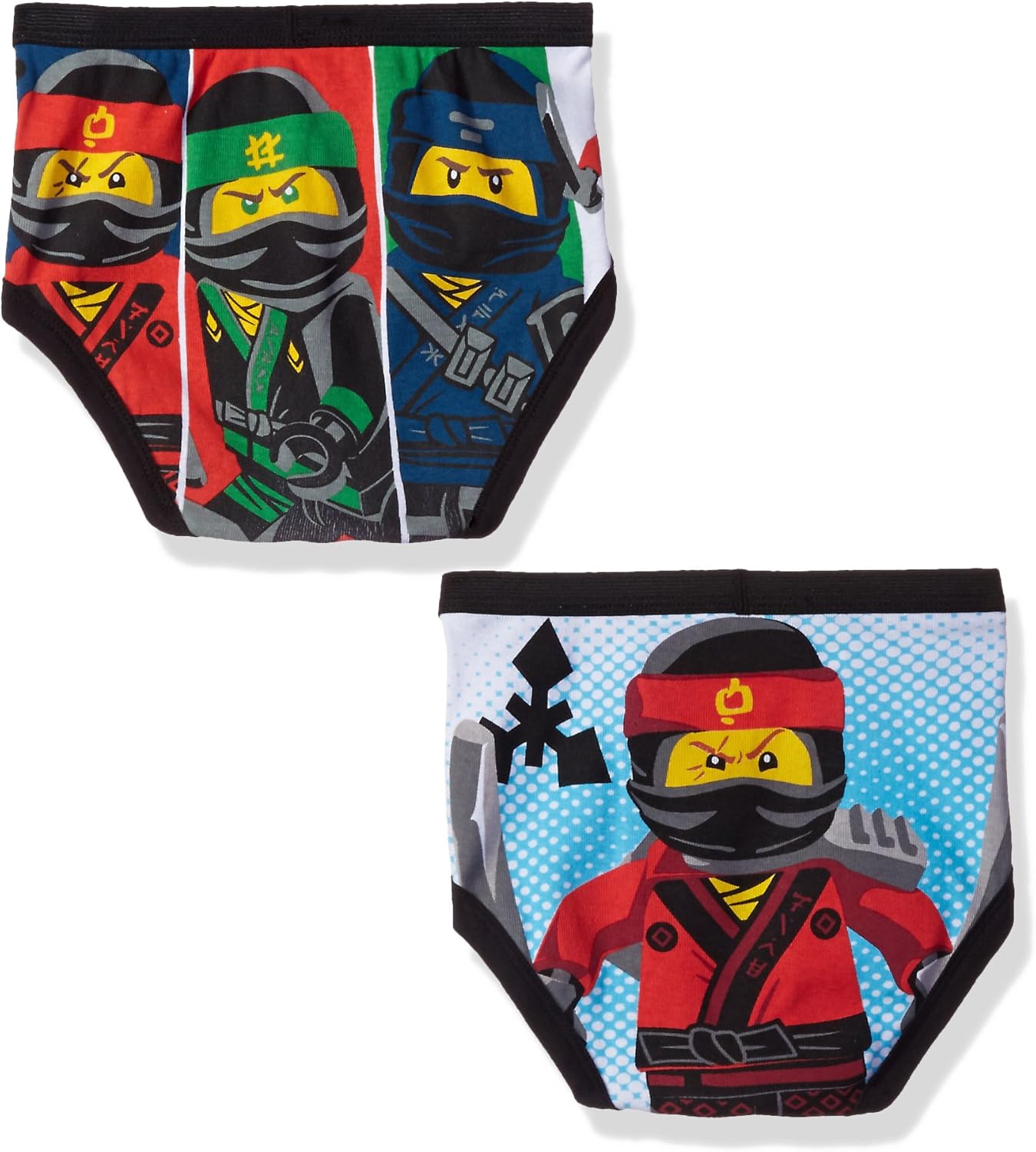 LEGO Boys' 5-Pack Ninjago Brief Underwear: Clothing