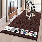 Muddy Mat® | Super Absorbent Door Mat Indoor, Microfiber Quick Dry Chenille Entryway Rug, Non-Slip Front Door Mat, Indoor Mats for Entryway, Machine Washable Pet Rug, Brown 59"x24"