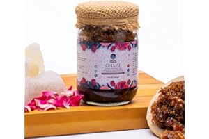 Indic Organics Gulkand of Desi & Damask Rose Petals Sun-Cooked with Rock Sugar (Mishri) in Ayurvedic Process for 6 Months | L
