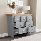 Blisswood 3 Piece Bedroom Furniture Set Grey, Wardrobe & Chest of Drawers view 4