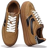 Project Cloud Platform Sneakers for Women Footwear - Memory Foam Insole Womens Shoes, Lightweight and Non-Slip Sole Lace Up Fashion Sneakers for Women 2026 (Volley)