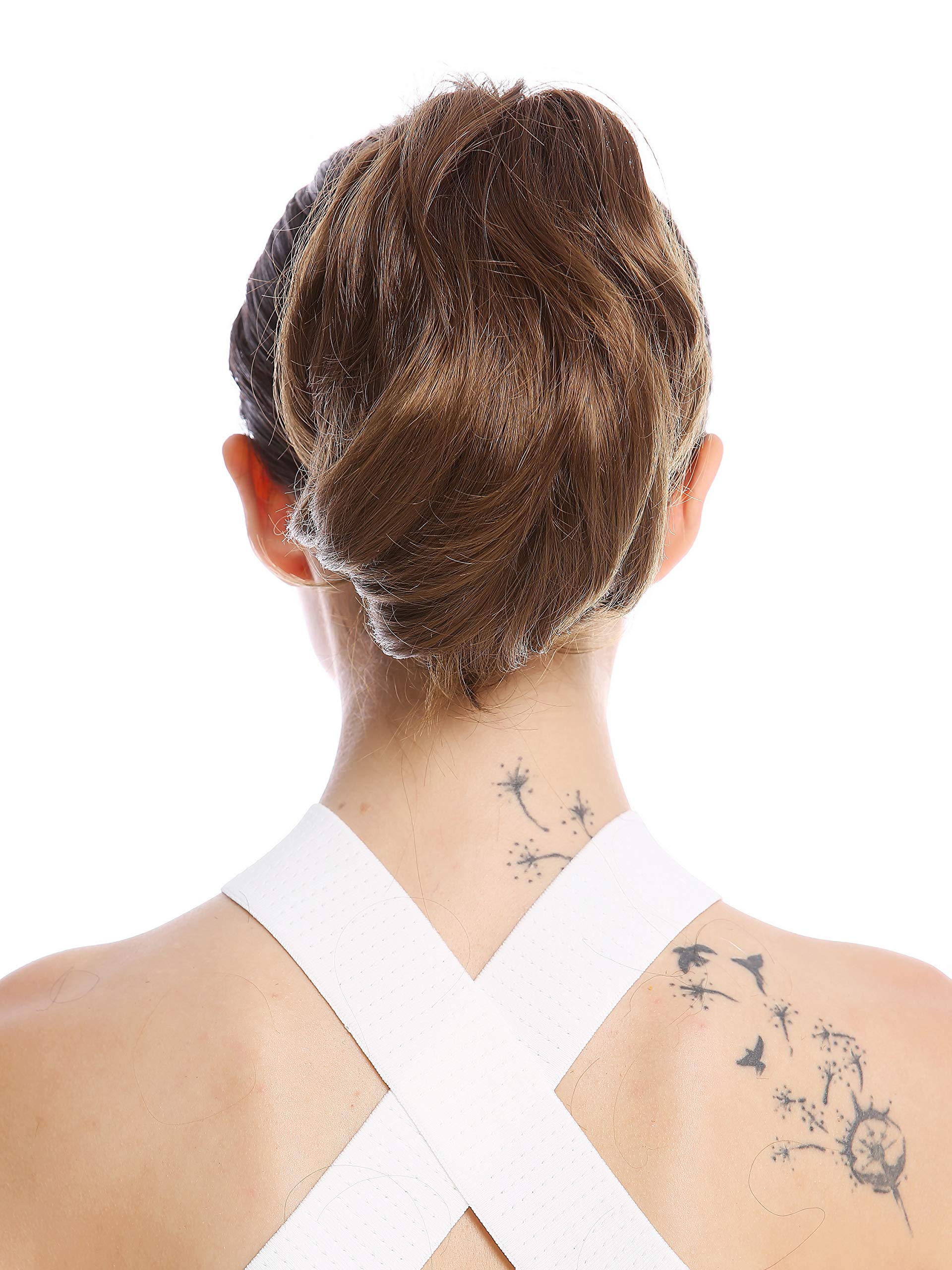 WIG ME UP - 1028-V-12 Ponytail Hairpiece Extensions short great volume wavy light golden brown 8inch