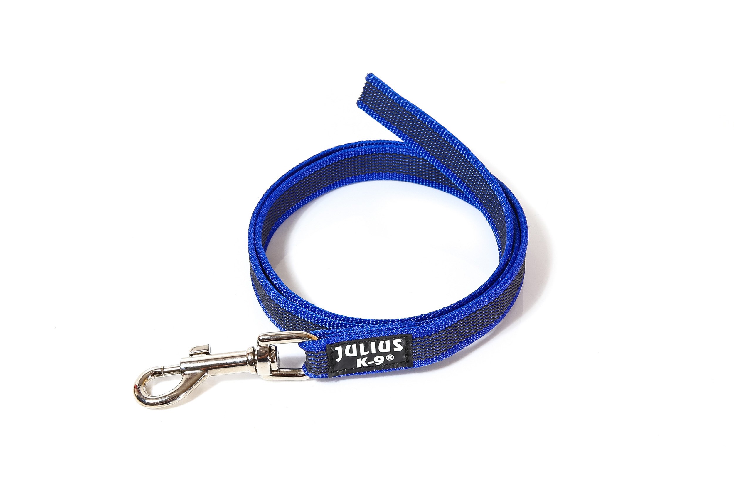 Color & Gray Super-Grip Leash without Handle, 20 mm x 1 m, Blue-Gray — image 1