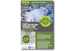 WATERPROOF GREEN GOAT MAPS DURABLE Lake Placid & Saranac Lake Winter Trails Map | Adirondacks High Peaks Hiking Map | Jackrabbit Ski Trail, Paul Smith’s College VIC, Cascade X-C Ski Center | Durable, Waterproof & Tear Resistant