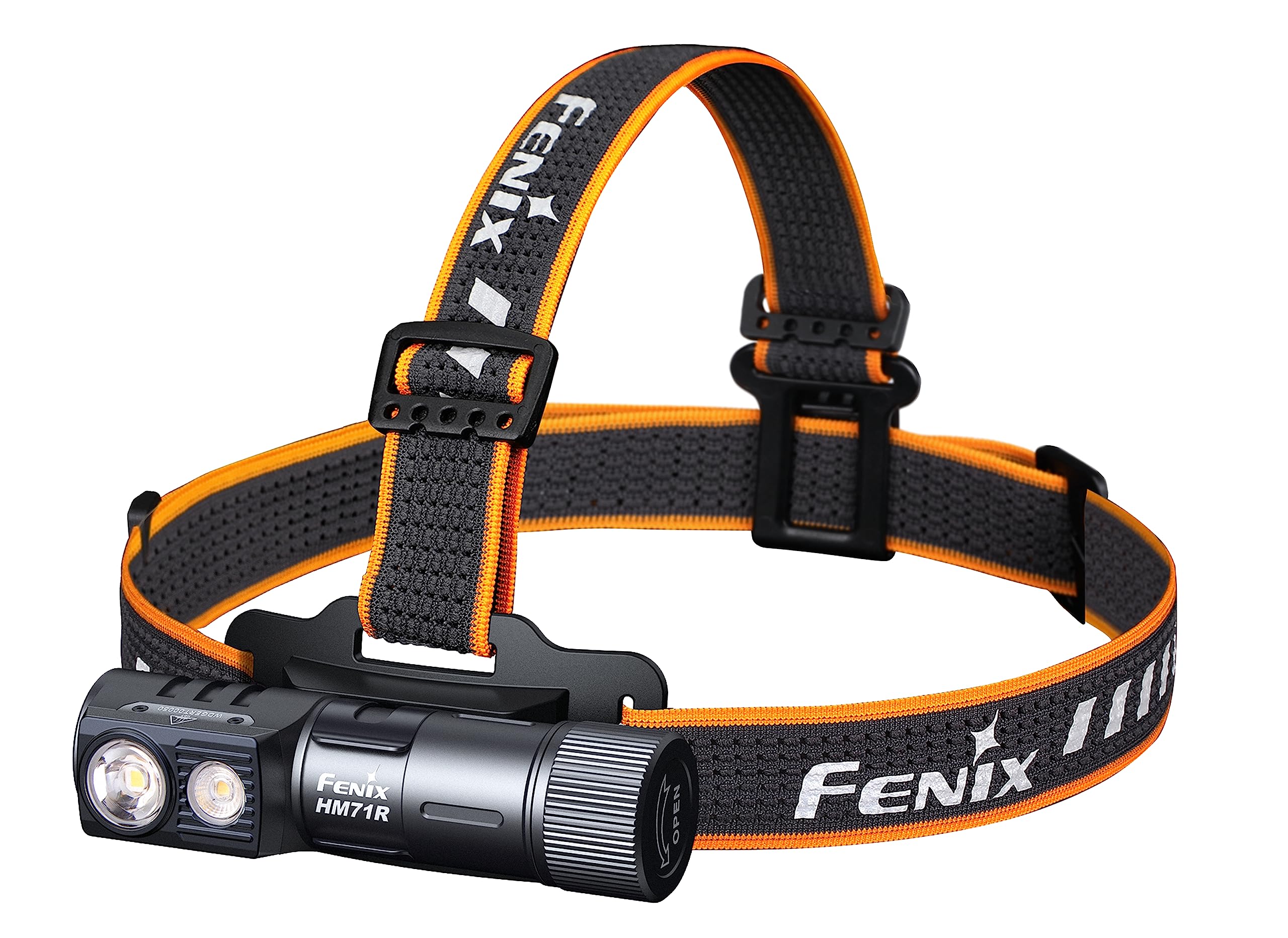fenix HM71R, Rechargeable and Removeable Headlamp/Tasklight | 2700 Lumens | 230m | 48 Hrs Max | Magnetic Base | IP68, Black