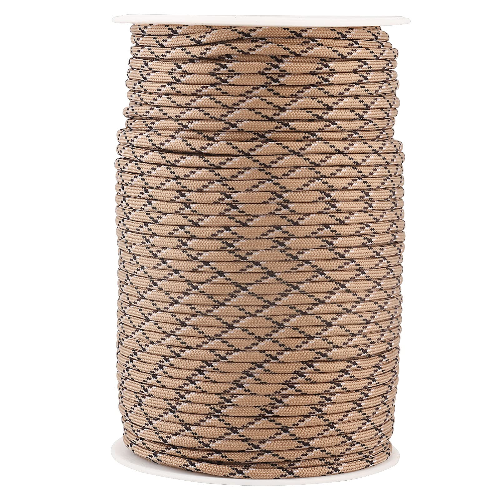 Ejoyous 100m Paracord, Reflective Elastic Paracord Camping Tent Rope, Thick Parachute Tent Guy Cord Rope, 9 Strand Outdoor Paracord Reel Camping Activities Rope Drawstring Cord Line