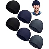 Syhood 6 Pcs Kids Winter Beanies Boys Warm Hat Skull Cap for Boys Child