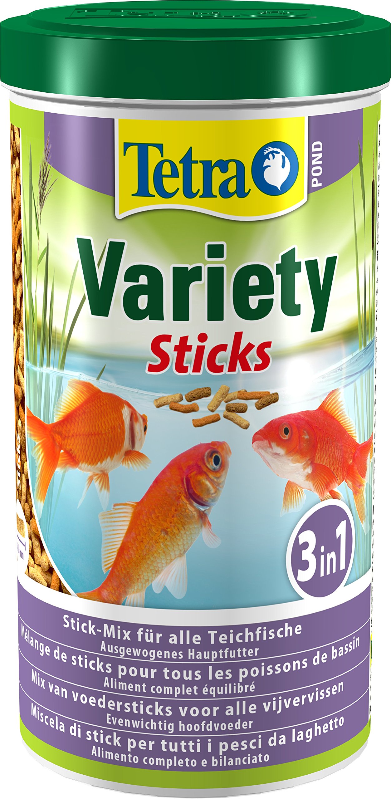 Tetra Pond Variety Sticks - Fish Food Mix Consists of Three Different Sticks for the Health, Colour and Vitality of All Pond Fish Various Sizes