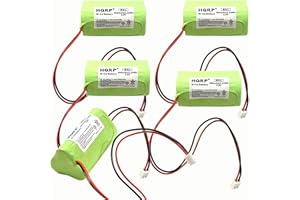 HQRP 5-Pack Emergency Exit Light Battery Compatible with Unitech AA900MAH 3.6V 6200RP 6200-RP Exitronix 10010037 Lowes 253799