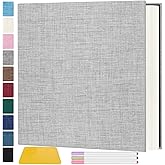 Zesthouse Photo Album Self Adhesive Pages, 60 Pages Magnetic Scrapbook Albums with Sticky Page, Photos Album Holds 8x10 & 5X7 & 4x6 & 6x8 & 3x5, Large Picture Book Ideal Gift for Family Wedding Baby