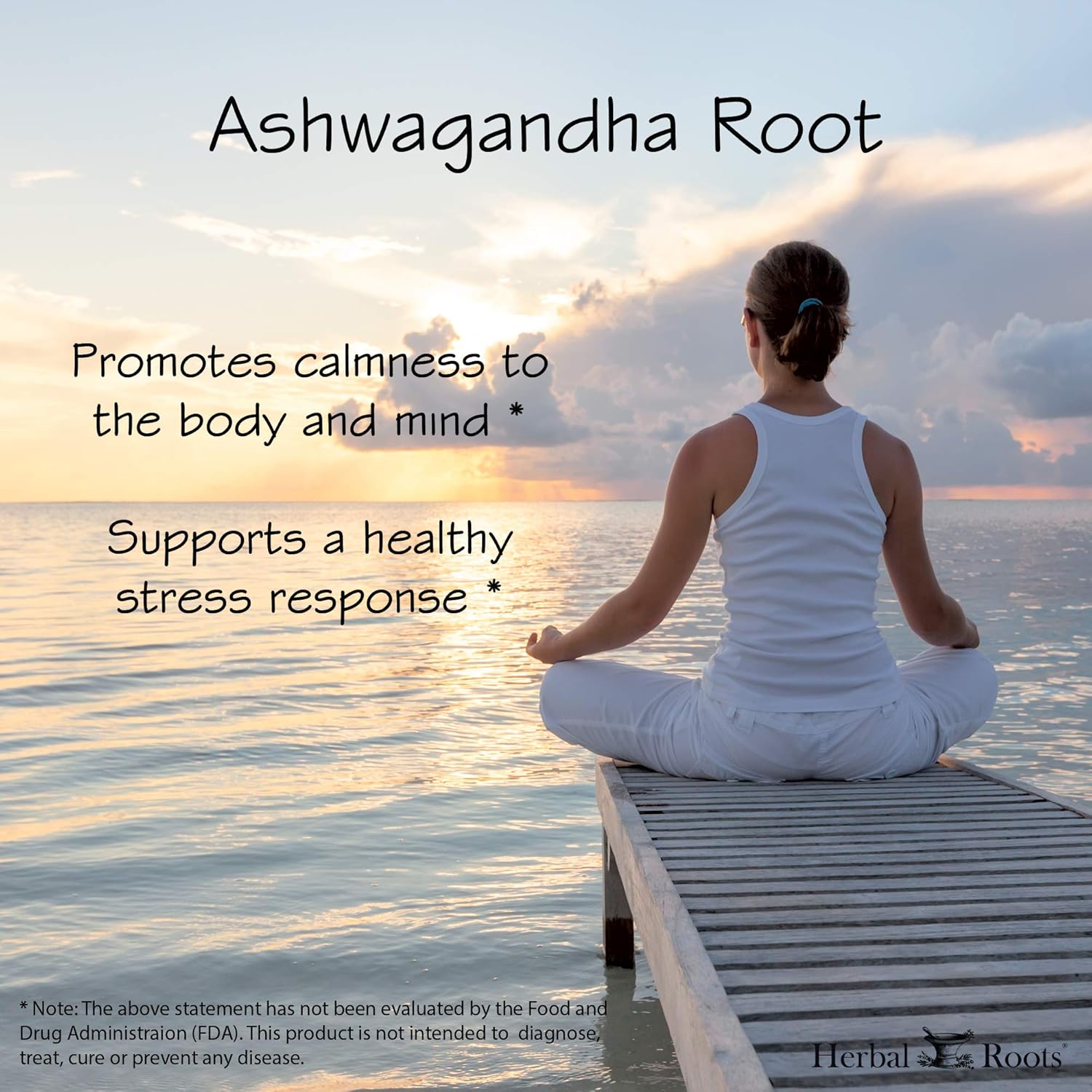 Herbal Roots Ashwagandha Capsules – Extra Strength Pure Organic Ashwagandha Root Powder Extract with BioPerine Black Pepper - 60 Vegan Capsules - Made in USA: Health & Personal Care