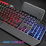 Rii RK202 Gaming Keyboard Rainbow Backlight Spill-Resistant UK Layout view 2