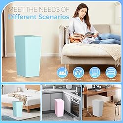 RTWDKFQ 3 Pack 4 Gallon Bathroom Small Trash Can