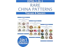 Extra 3-in-1 Collection - Rare China Patterns For Paragon Aynsley Shelley: 3 Teacups & Saucers 2022 Online Sales Price Guides