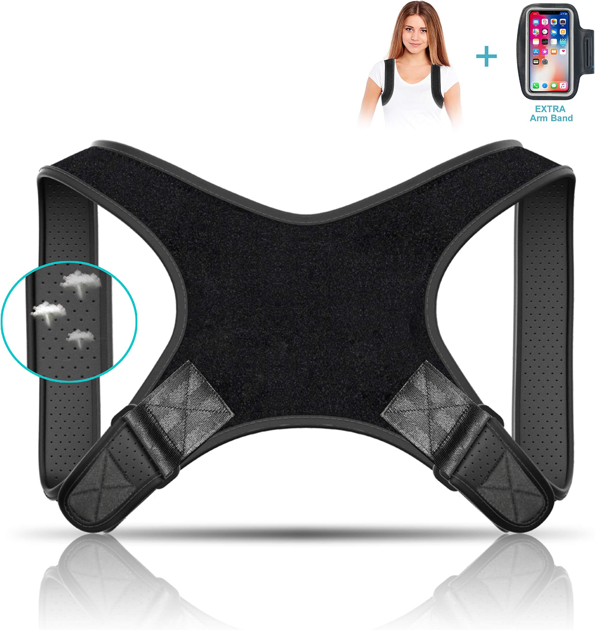 Posture Corrector for Men & Women, Upper Back Brace for Clavicle Support and Providing Pain Relief from Back Neck & Shoulder