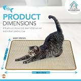 SOL 2pk Cat Scratch Mat 60x40cm Sisal Fabric Anti-Slip Backing view 2