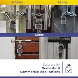 Magmaus PDL50 Never-Rust Heavy Duty Padlock 10mm Shackle Stainless Steel 3 Keys view 6