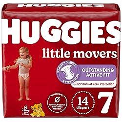 Huggies Size 7 Diapers, Little Movers Baby