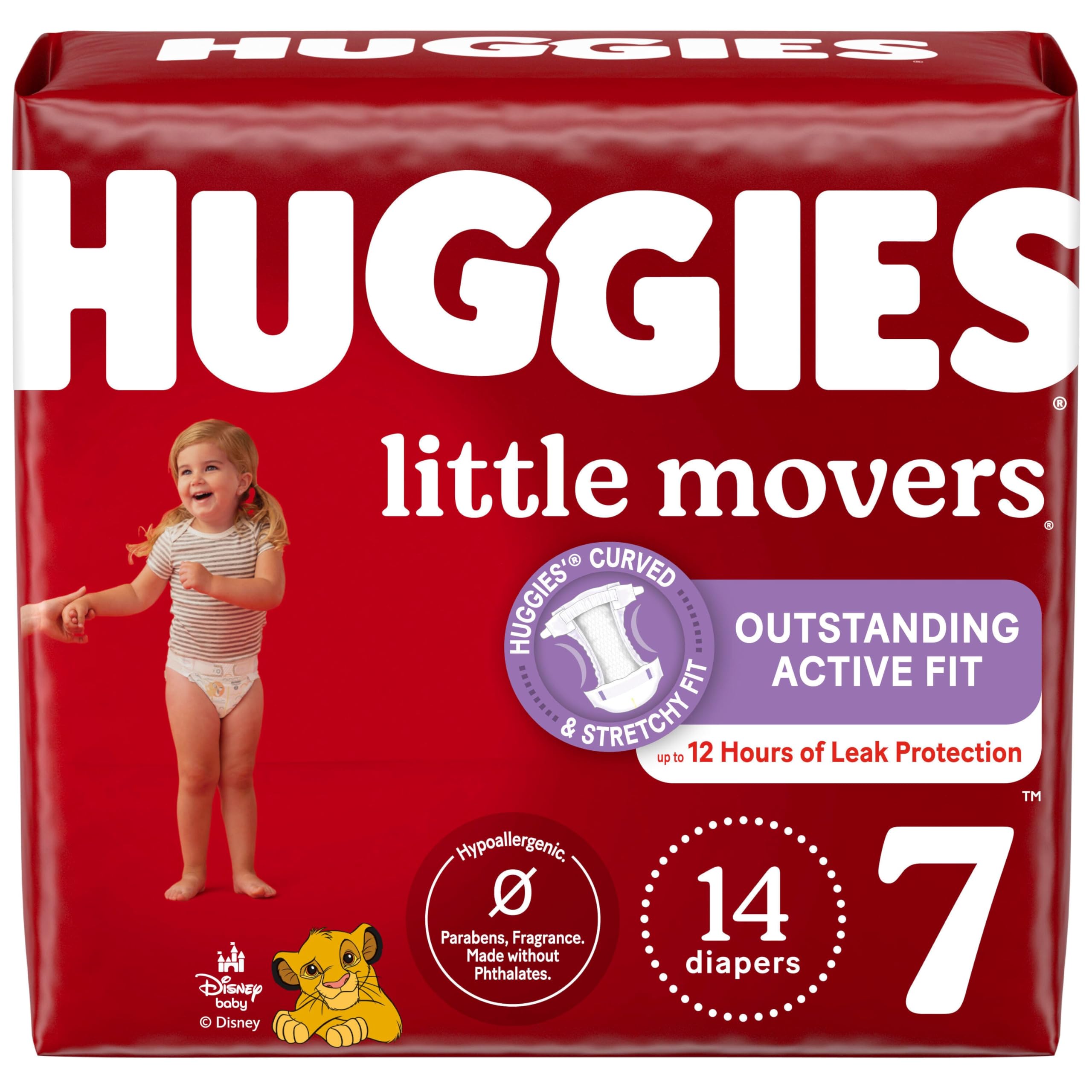 Huggies Size 7 Diapers, Little Movers Baby