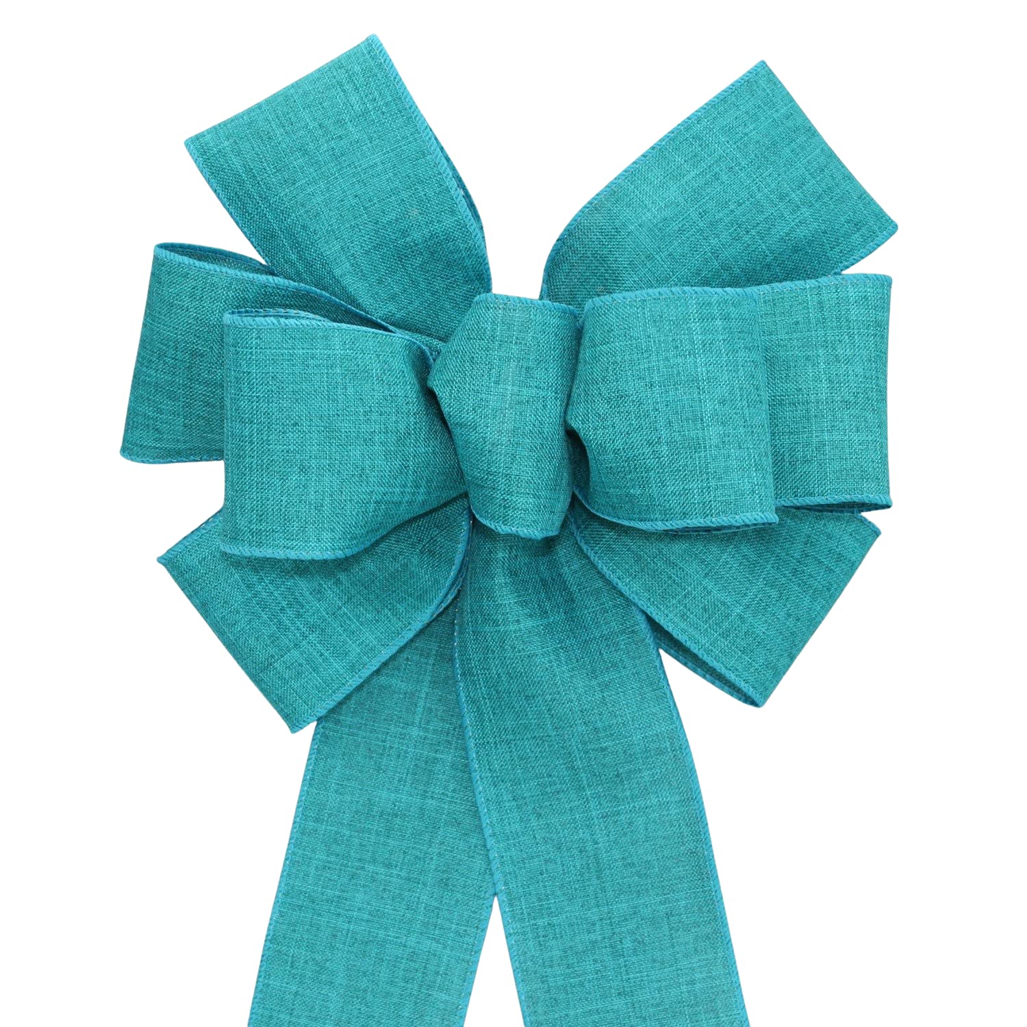 Teal Rustic Wreath Bow with Color and Size Options Handmade