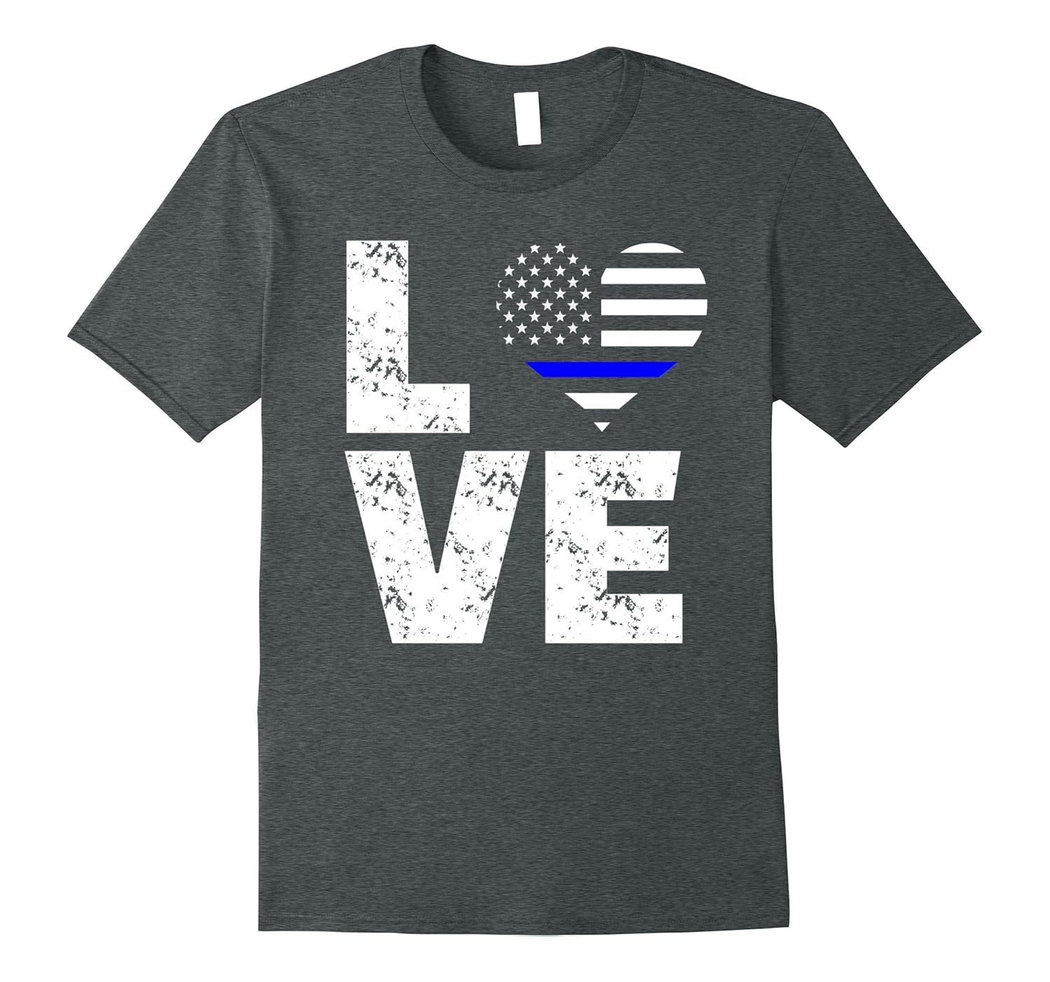 Love Thin Blue Line TShirt Police Law Enforcement SupportTJ theteejob