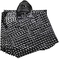 Gesodant Merchandise Bags, Retail Clothing Grocery Boutique Shopping Bags with Handles, Christmas Gift Bag, Size 15.7" x 12.2”, Set Of 50 - Black