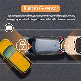 ORSKEY Dash Cam Front and Rear 1080P 170° Dual Lens with SD Card Included view 5