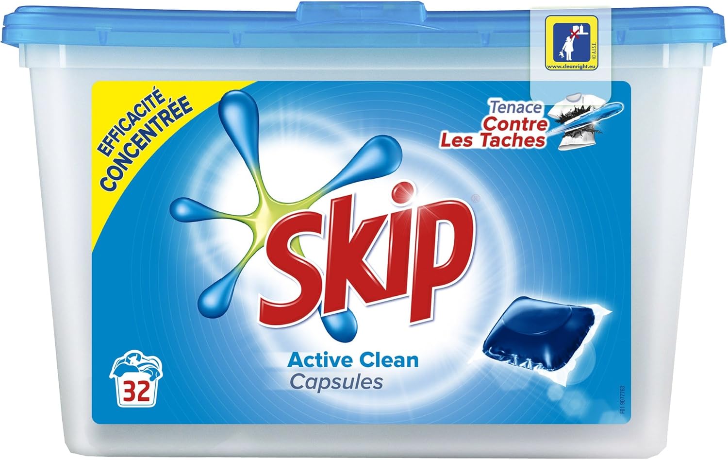 Skip Lessive Active Clean 32 Capsules Amazon.fr Amazon Pantry
