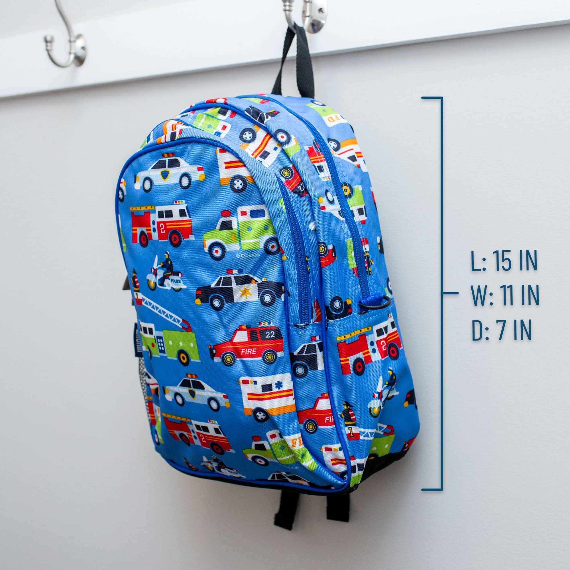 15-Inch Kids Backpack for Boys & Girls, Perfect for Early Elementary, Backpack for Kids Features Padded Back & Adjustable Strap, Ideal for School & Travel Backpacks (Heroes)