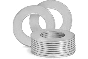 Zernmiarder 1-1/8" Stainless Steel Flat Washers - 2-1/4" Outside Diameter, 304（18-8）Stainless Steel Washers Metal Washers for Screws Bolts, Pack of 10