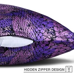 MANSPHIL Purple Crocodile Pattern Silk
