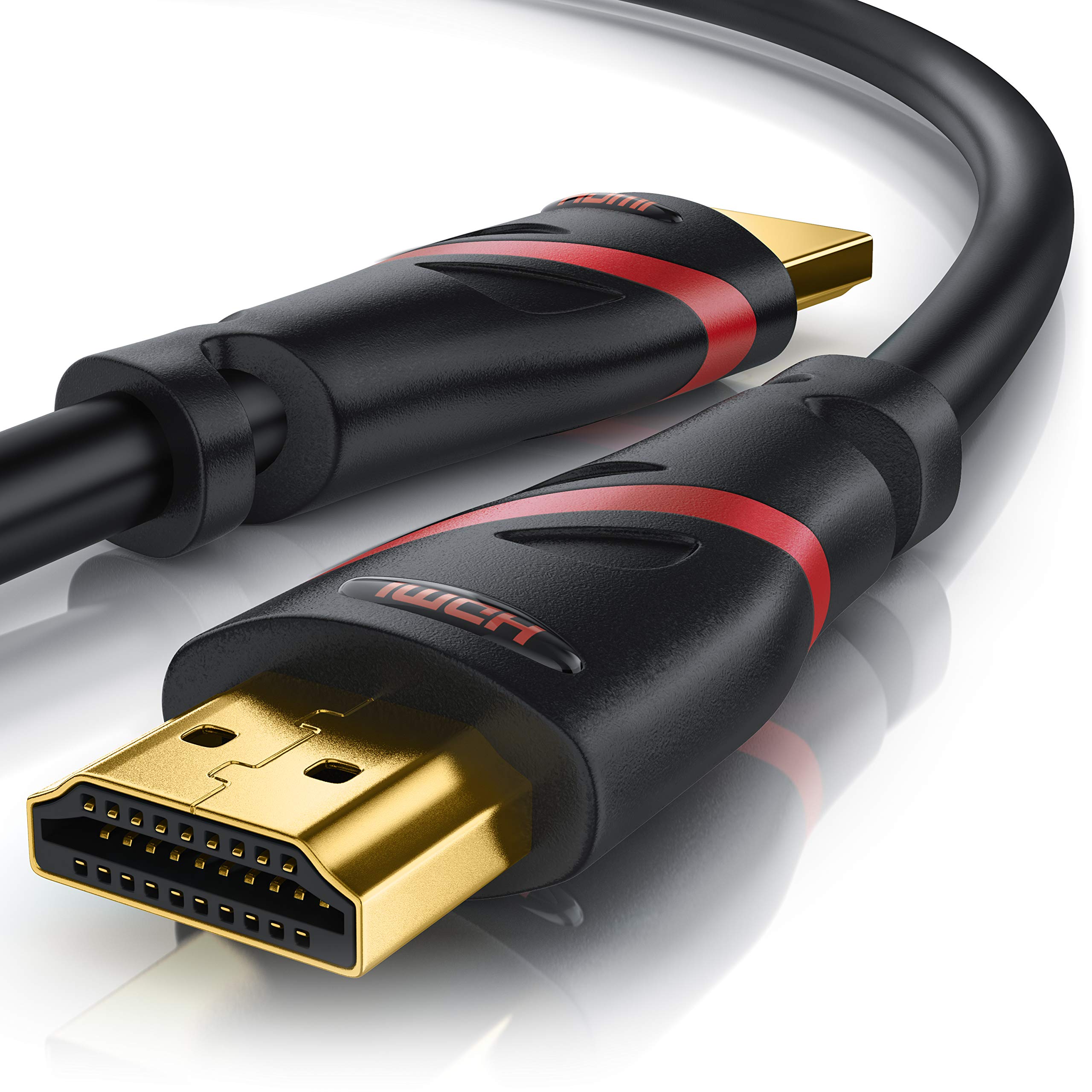 CSL - 8k HDMI Cable 2.1 3 m Metre - 8K @ 60Hz / 120Hz - 4K @ 240Hz - 48 Gbit/s - HDMI 2.1 2.0a 2.0b - 3D - High Speed Ethernet - HDTV - UHD II - Dynamic HDR-10+ - eARC - Variable Refresh Rate VRR