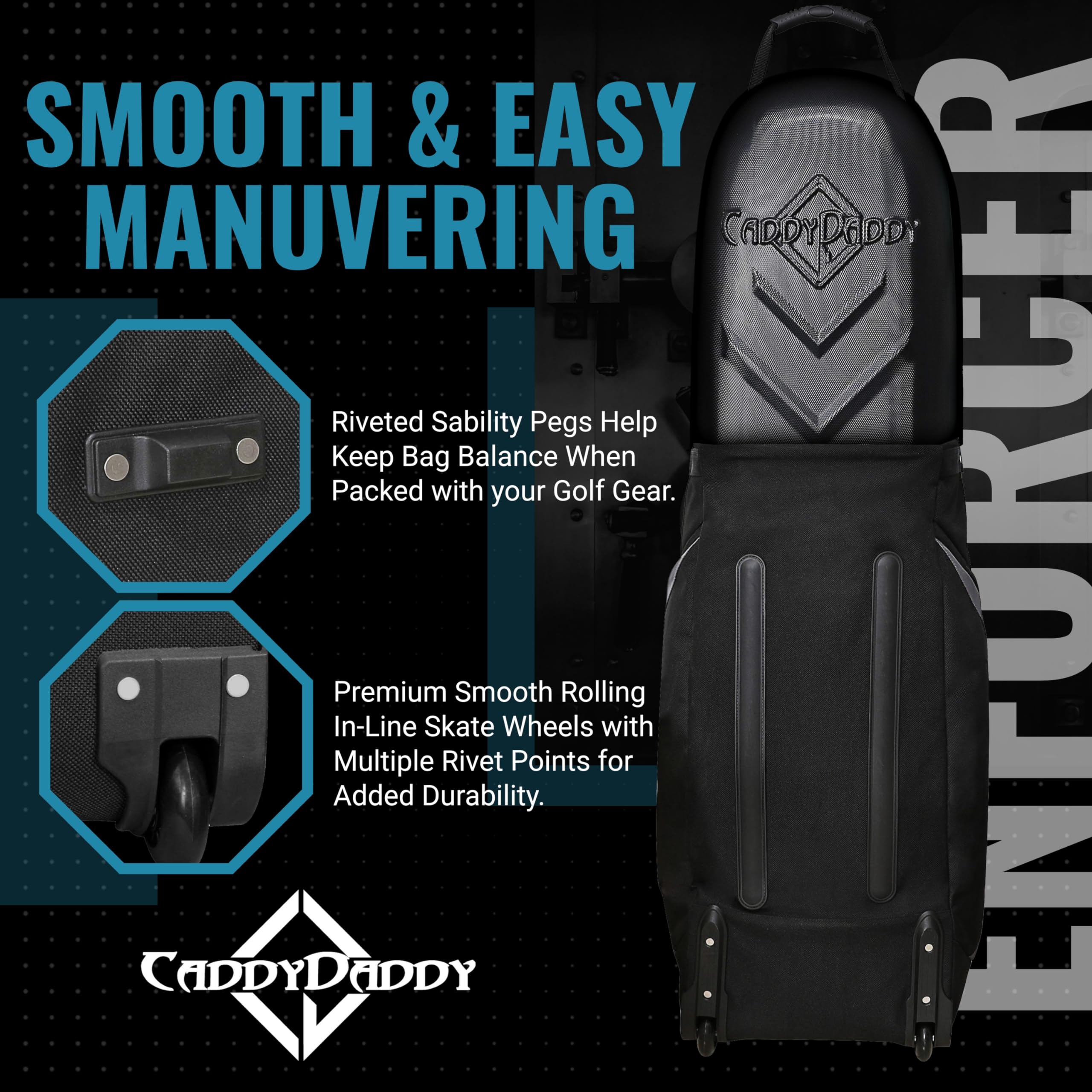 Mua CaddyDaddy Enforcer Golf Travel Bag SoftSided Cover with Hard Top