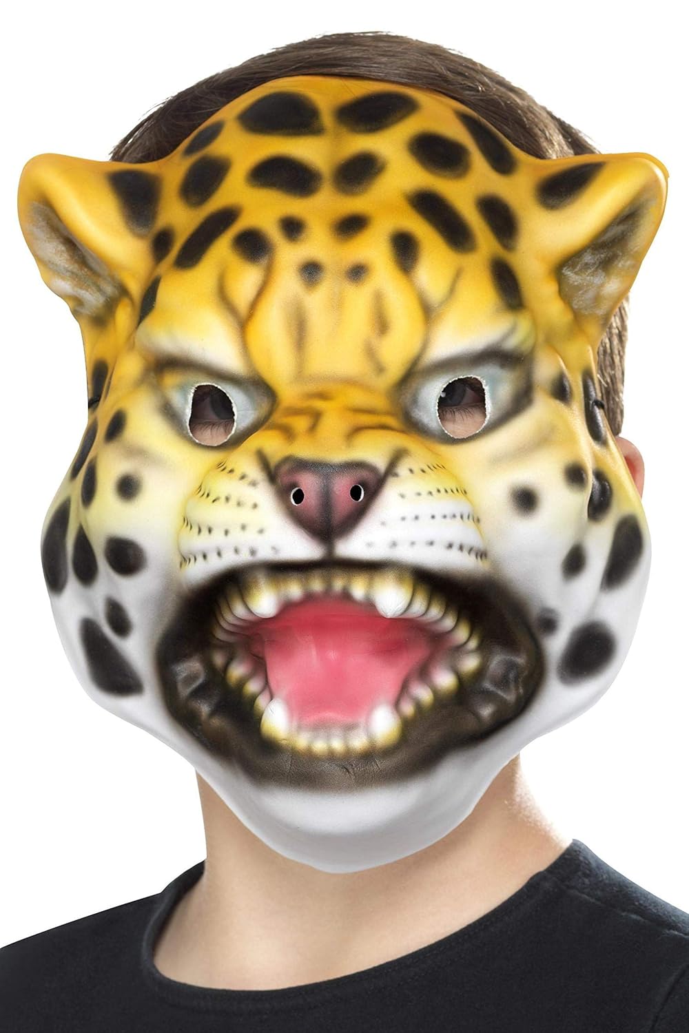 Scary leopard Mask, Yellow & Black