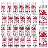 SiliFine 24 Pcs Western Cowgirl Tumbler Cowgirl Party Favors Plastic Cups with Lids and Straws 13.5oz Let's Go Girls Party Supplies Reusable Coffee Cup for Bachelorette Birthday Valentine's Gifts