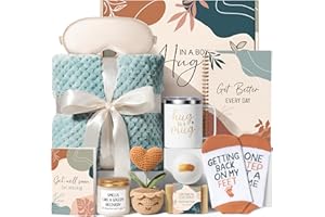MAYICIVO Get Well Gifts for Women After Surgery Recovery, Get Well Soon Gift Baskets for Women Chemo Care Package, Thinking of You Cancer Care Gifts for Sick Friends, Feel Better Encouragement Comfort Gift Box
