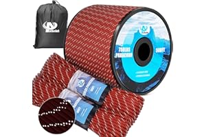 AYSTKNIET 750Ib Reflective Paracord Rope,100' 200' 500' 1000',4mm 11 Strand Parachute Spool Cord with Collecting Bag, para Cord Lanyard for Clothsline, Hammock, Camping, Hiking and Survival