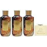 Bath & Body Works Vanilla Café 3 Pack Body Lotion Bundle with a Creamy Rose Bar Soap - Full Size