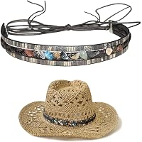 Amazon.com: Hat Band Western Horseshoe Star Concho Authentic  display picture 1