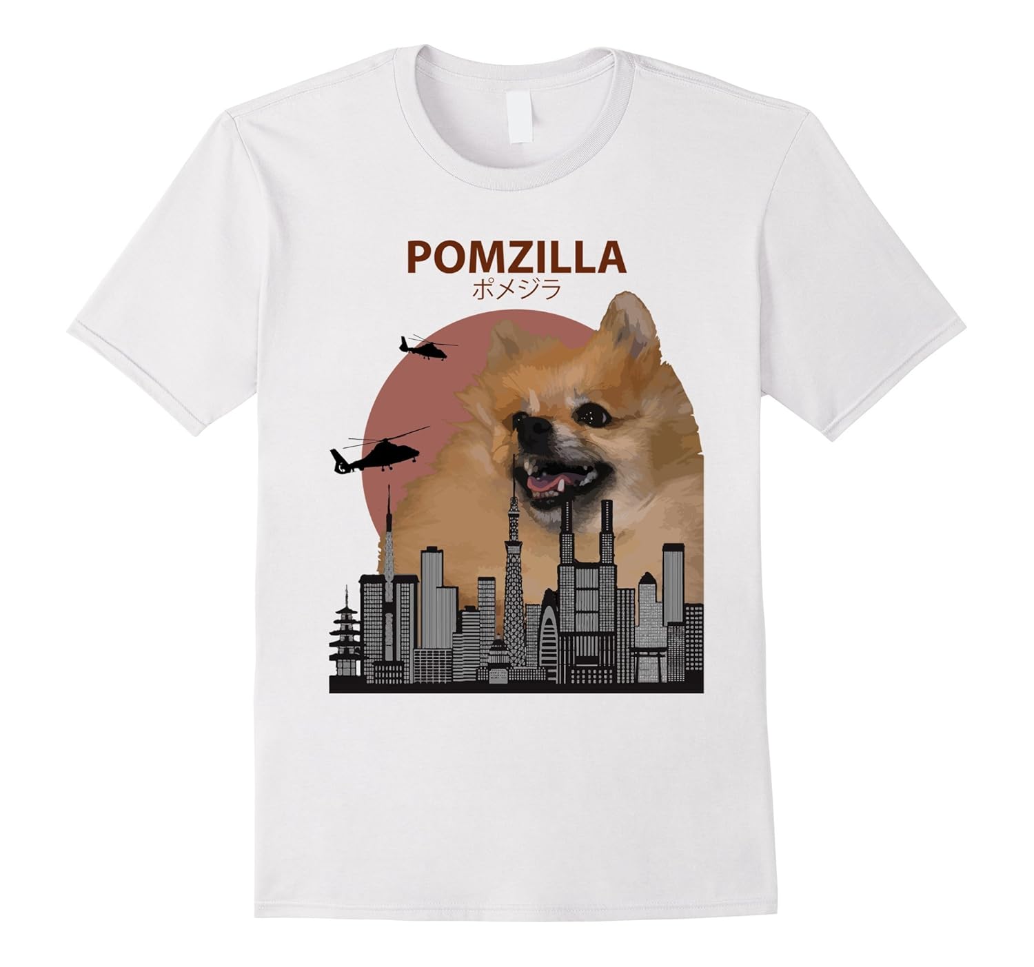 Hassy Bær Disse Pomzilla Funny Pomeranian T-Shirt | Pom Dog Lovers Gift-T-Shirt – Managatee