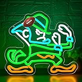 University Neon Sign for Wall Decor Dimmable University Football Team Logo Led Neon Light for Man Cave Birthday Gifts for Fans Led Light Up Sign for Party Club Bar Dorm Decor Size13.7 * 11.9Inch
