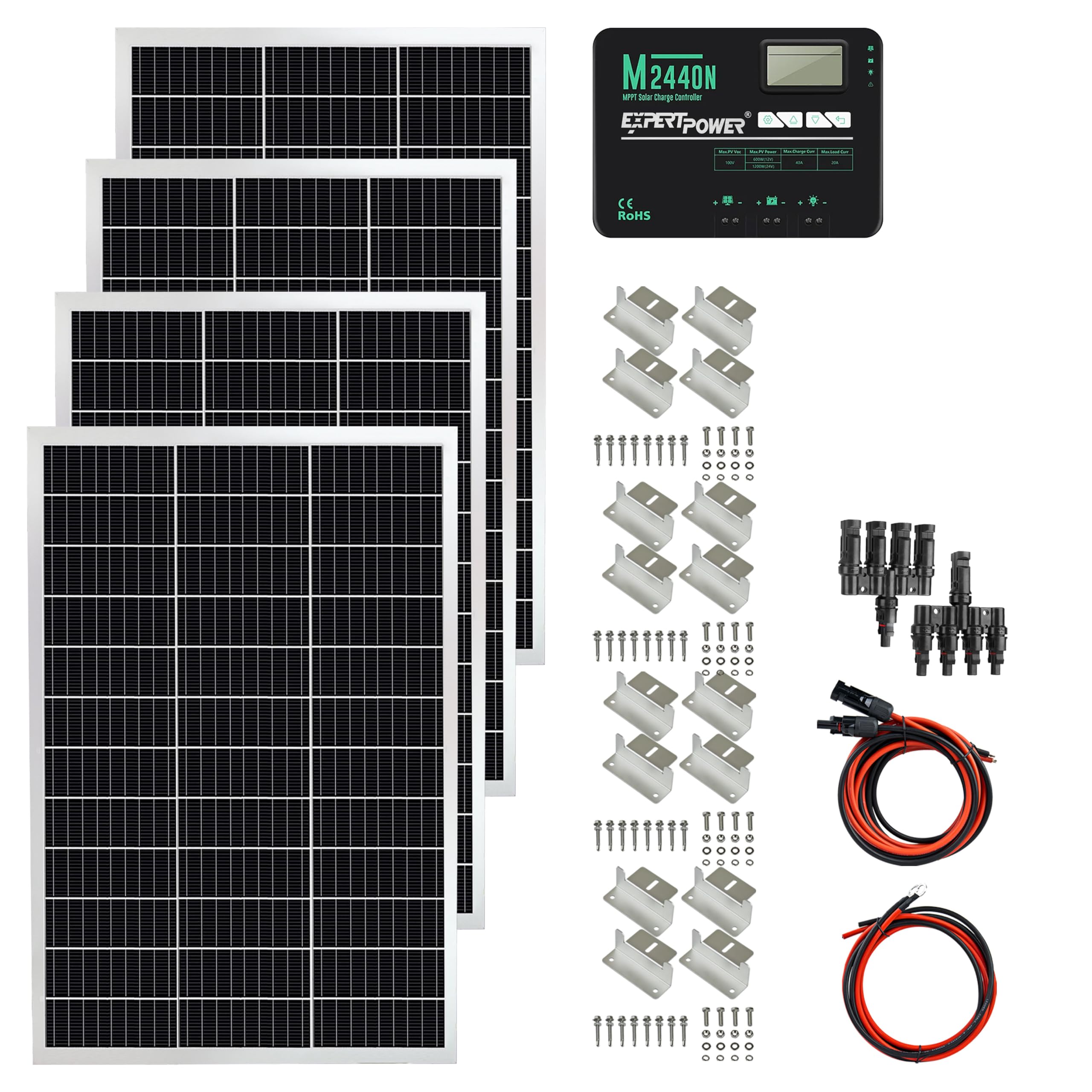 ExpertPower 400W 12V Monocrystalline Panel 40A MPPT