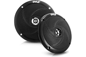 Pyle 5.25” Marine Speakers – Waterproof Wakeboard Tower Audio System, 180W Weather-Resistant Outdoor Stereo, Low-Profile Slim