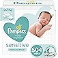 Baby Wipes, Pampers Sensitive Water Based Baby Diaper Wipes, Hypoallergenic and Unscented, 7 Pop-Top Packs, 504 Count…