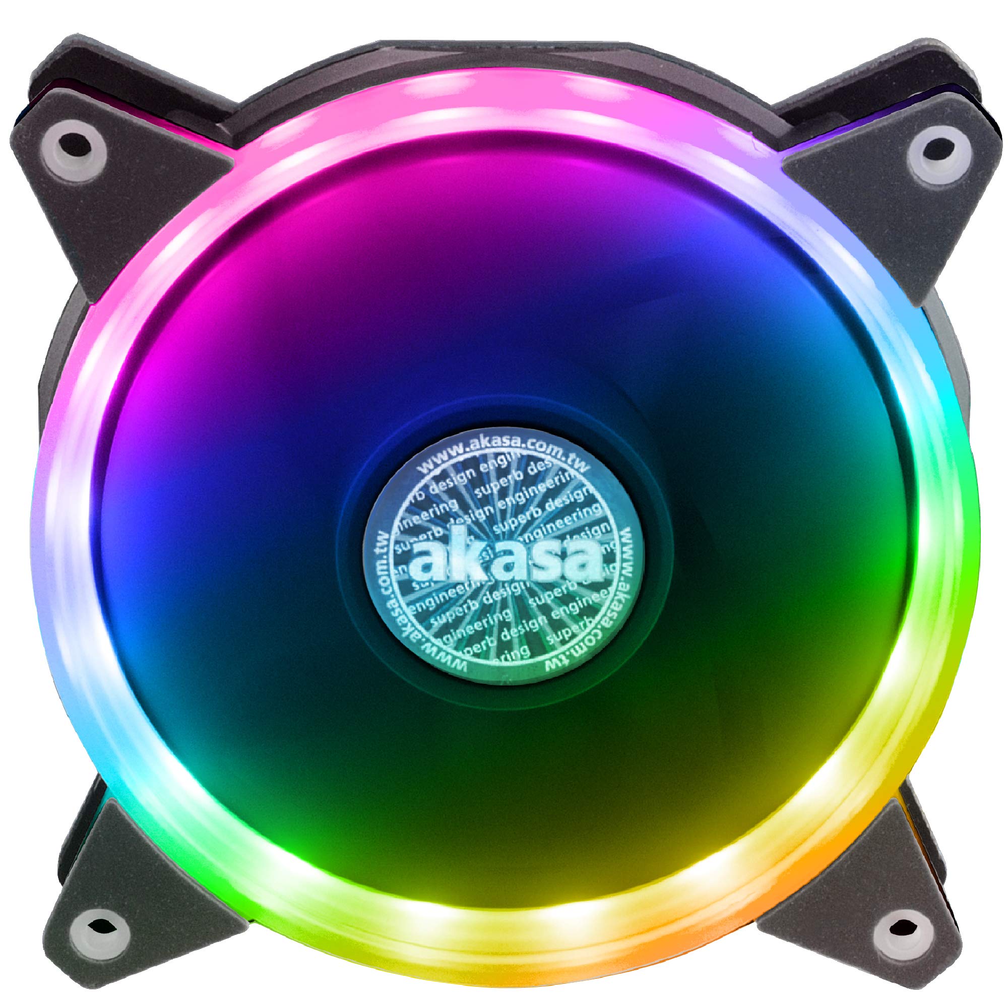 Akasa VEGAS AR7 | ARGB Fans | Cooling Case Fan | 1500 RPM | 120 mm | AK-FN099 | Included Addressable RGB LED 3 Pin to 4 Pin Adapter Cable